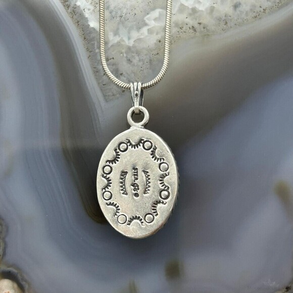 Carolyn Pollack Sterling Picture Jasper Pendant with 16" Necklace For Women - Picture 8 of 10